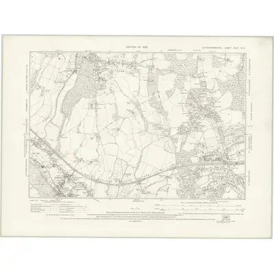 1923 Map of Buckinghamshire XLVII.NE, 1926 Print