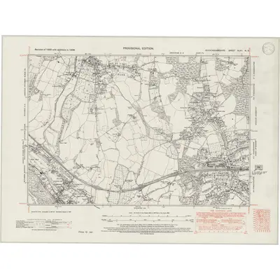 1938 Map of Buckinghamshire XLVII.NE, 1947 Print