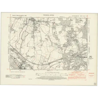 1956 Map of Buckinghamshire XLVII.NE