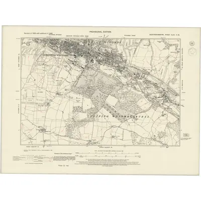1938 Map of Buckinghamshire XLVII.NW, 1944 Print
