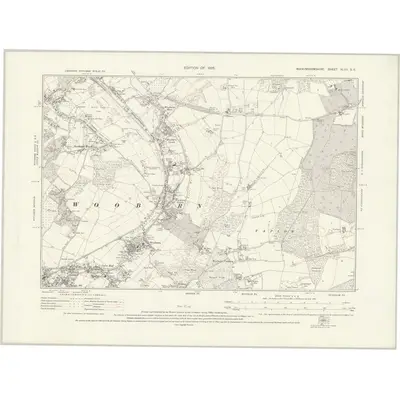 1923 Map of Buckinghamshire XLVII.SE, 1926 Print