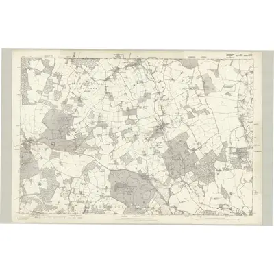 1864 Map of Buckinghamshire XLVIII, 1878 Print