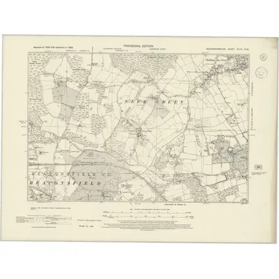 1938 Map of Buckinghamshire XLVIII.NW, 1945 Print