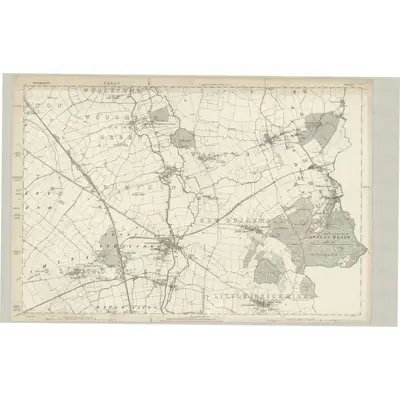 1880 Map of Buckinghamshire XV, 1885 Print