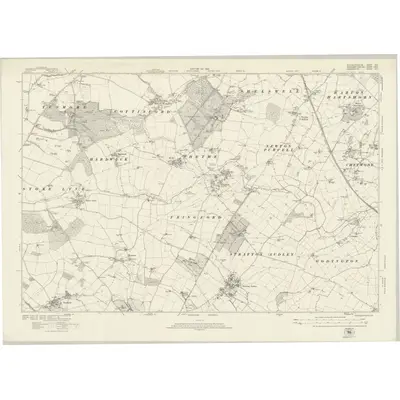 1920 Map of Buckinghamshire XVII, 1923 Print