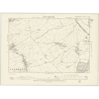 1898 Map of Buckinghamshire XX.SW, 1900 Print