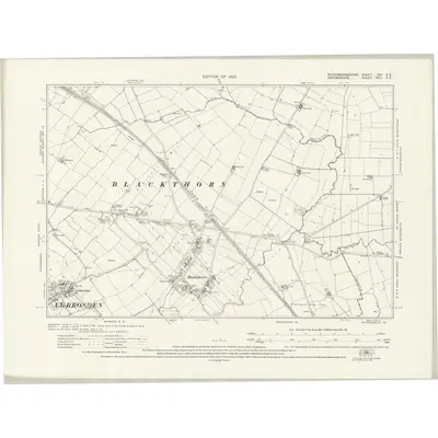 1919 Map of Buckinghamshire XXI.SE, 1923 Print