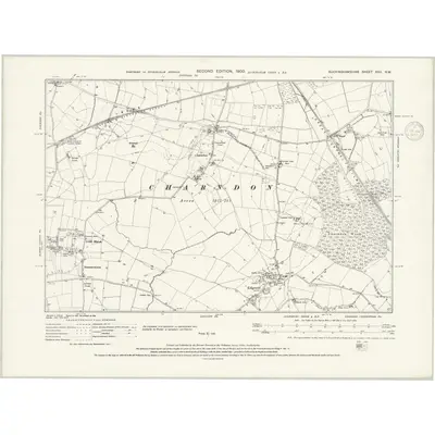 1898 Map of Buckinghamshire XXII.NW, 1937 Print