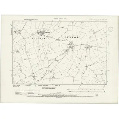 1898 Map of Buckinghamshire XXIII.NE, 1937 Print
