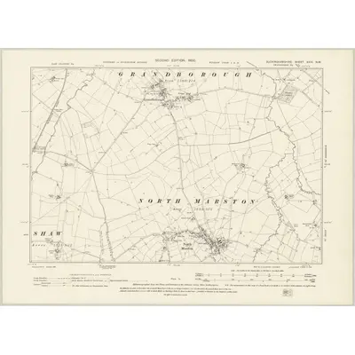 1898 Map of Buckinghamshire XXIII.NW, 1900 Print