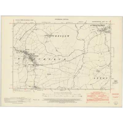 1950 Map of Buckinghamshire XXIII.SE, 1952 Print