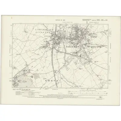 1923 Map of Buckinghamshire XXIV.NE, 1926 Print