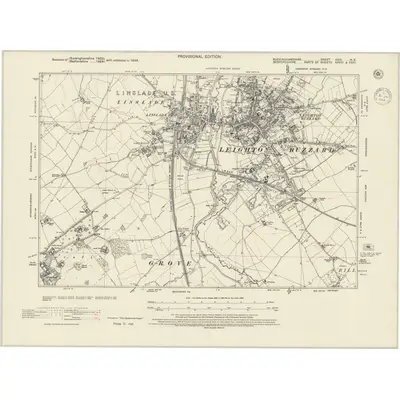 1938 Map of Buckinghamshire XXIV.NE, 1944 Print