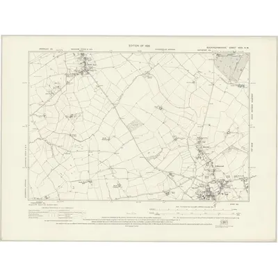 1923 Map of Buckinghamshire XXIV.NW, 1926 Print