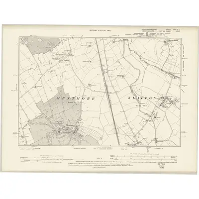 1898 Map of Buckinghamshire XXIV.SE, 1900 Print