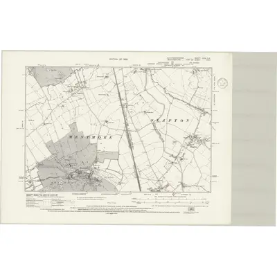 1923 Map of Buckinghamshire XXIV.SE, 1936 Print