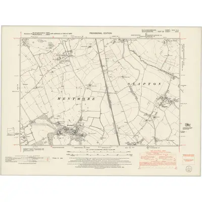 1947 Map of Buckinghamshire XXIV.SE, 1952 Print