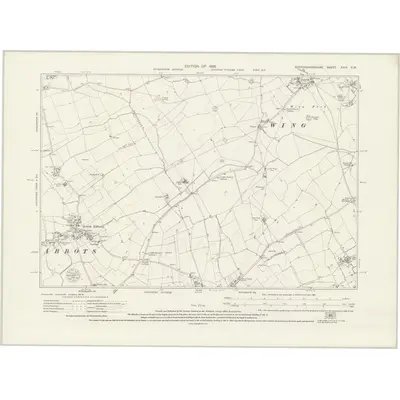 1923 Map of Buckinghamshire XXIV.SW, 1926 Print
