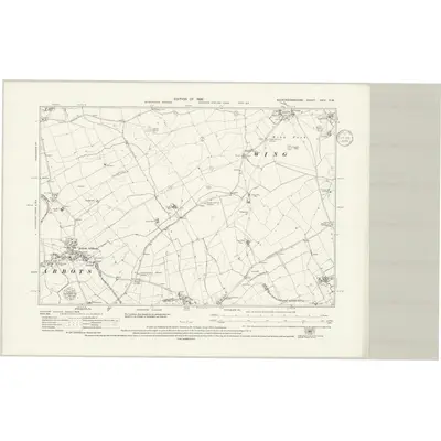 1923 Map of Buckinghamshire XXIV.SW, 1936 Print