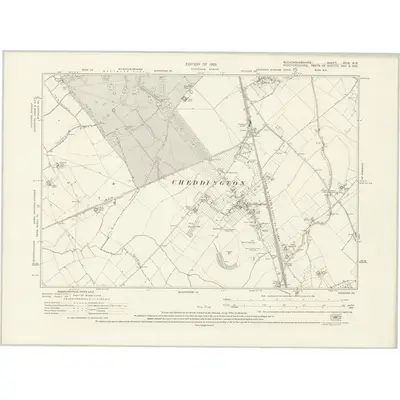 1923 Map of Buckinghamshire XXIX.NE, 1926 Print