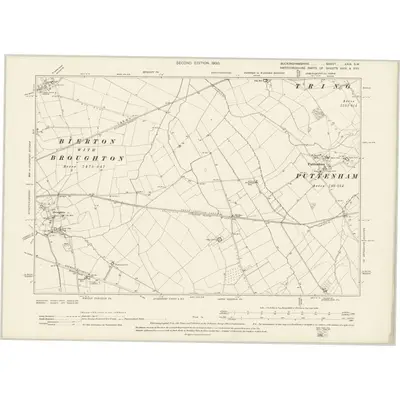 1898 Map of Buckinghamshire XXIX.SW, 1900 Print