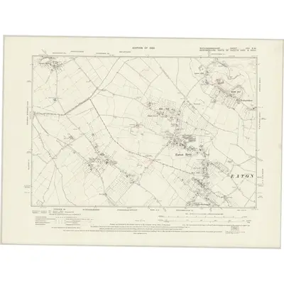1923 Map of Buckinghamshire XXV.SW, 1926 Print