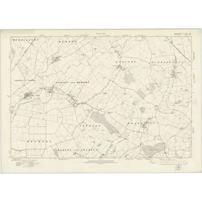 1919 Map of Buckinghamshire XXVI, 1923 Print
