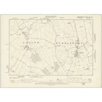 1898 Map of Buckinghamshire XXVI.NE, 1900 Print