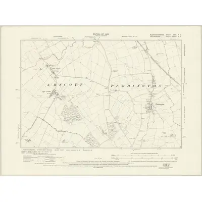 1919 Map of Buckinghamshire XXVI.NE, 1923 Print