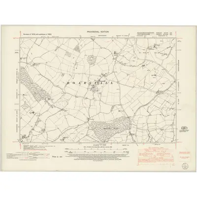 1950 Map of Buckinghamshire XXVI.SE, 1952 Print