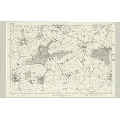 1878 Map of Buckinghamshire XXVII, 1885 Print
