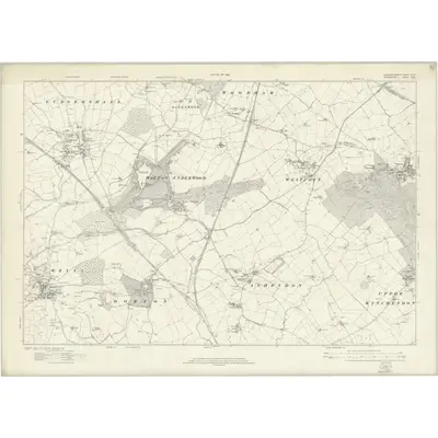 1919 Map of Buckinghamshire XXVII, 1923 Print