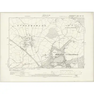 1919 Map of Buckinghamshire XXVII.NW, 1922 Print