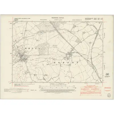1950 Map of Buckinghamshire XXVII.SW, 1952 Print
