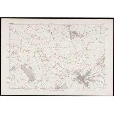 1878 Map of Buckinghamshire XXVIII, 1884 Print