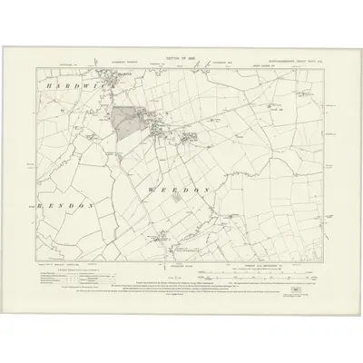 1923 Map of Buckinghamshire XXVIII.NE, 1926 Print