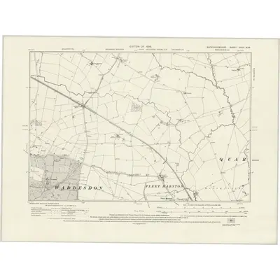 1923 Map of Buckinghamshire XXVIII.NW, 1926 Print