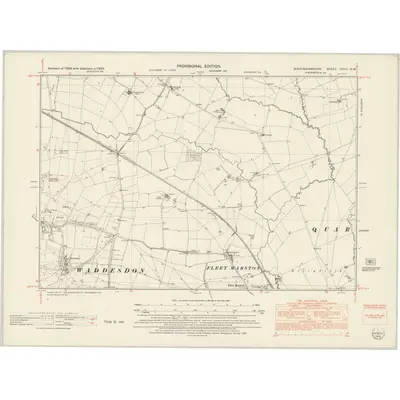 1950 Map of Buckinghamshire XXVIII.NW, 1952 Print