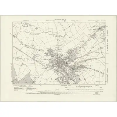 1923 Map of Buckinghamshire XXVIII.SE, 1926 Print