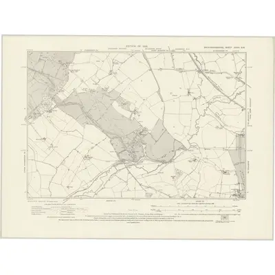1923 Map of Buckinghamshire XXVIII.SW, 1926 Print