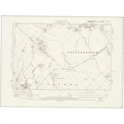 1922 Map of Buckinghamshire XXX.NW, 1926 Print