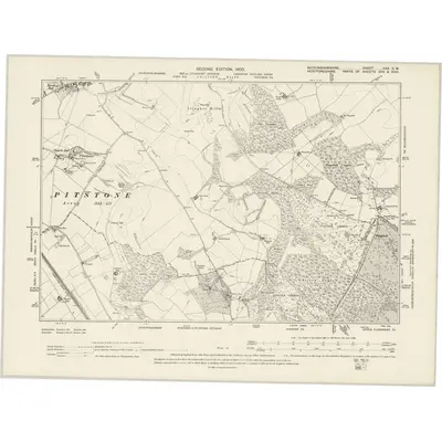 1898 Map of Buckinghamshire XXX.SW, 1900 Print