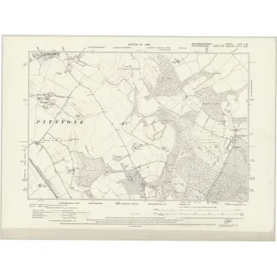 1922 Map of Buckinghamshire XXX.SW, 1926 Print
