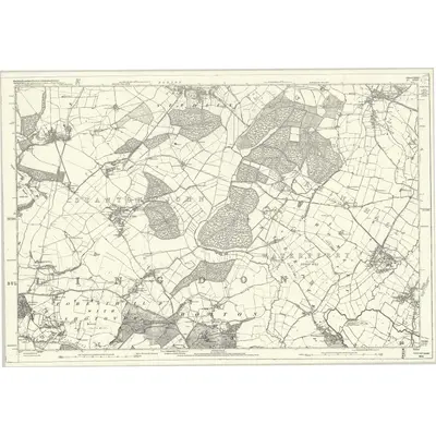 1876 Map of Buckinghamshire XXXI, 1886 Print