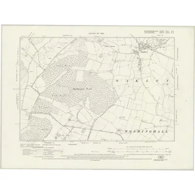 1919 Map of Buckinghamshire XXXI.NE, 1923 Print