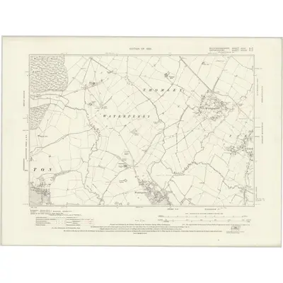 1919 Map of Buckinghamshire XXXI.SE, 1923 Print