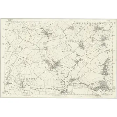 1878 Map of Buckinghamshire XXXII, 1885 Print