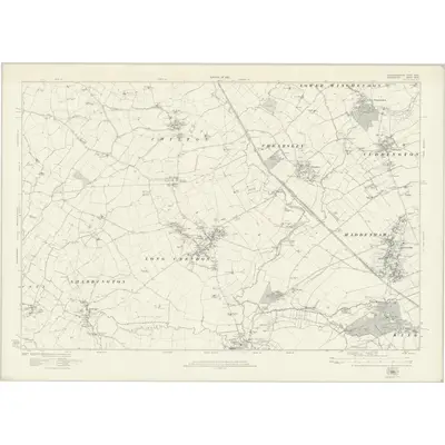 1919 Map of Buckinghamshire XXXII, 1922 Print