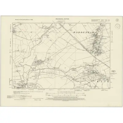 1938 Map of Buckinghamshire XXXII.SE, 1944 Print