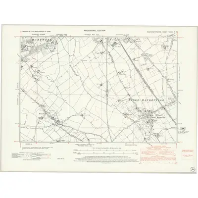 1938 Map of Buckinghamshire XXXIII.NE, 1944 Print